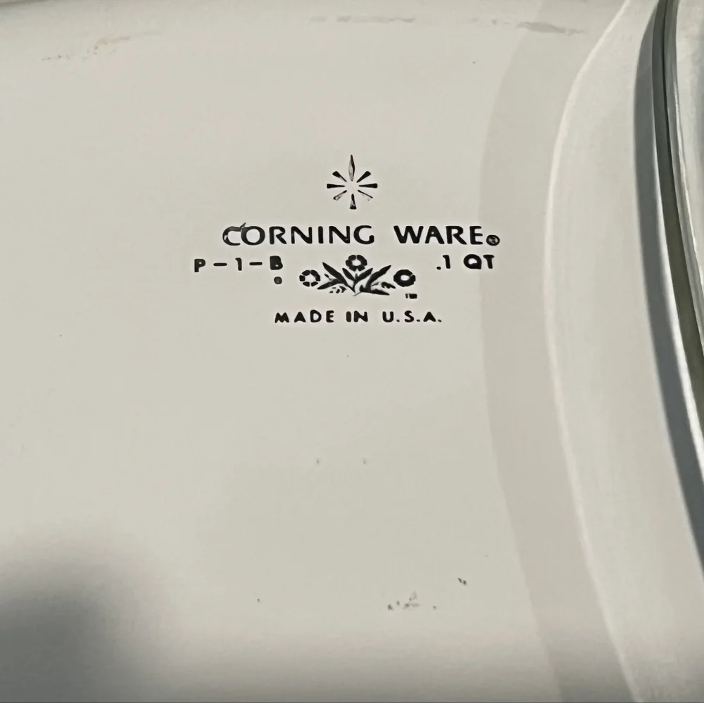 Vintage, Rare Corning Ware P-1-B 1 Qt.‎ Square Casserole With Lid.  Excel…